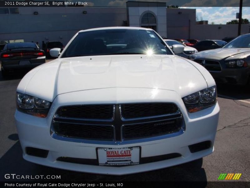 Bright White / Black 2011 Dodge Charger SE