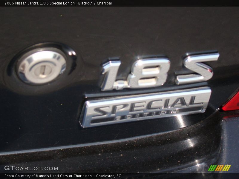 Blackout / Charcoal 2006 Nissan Sentra 1.8 S Special Edition