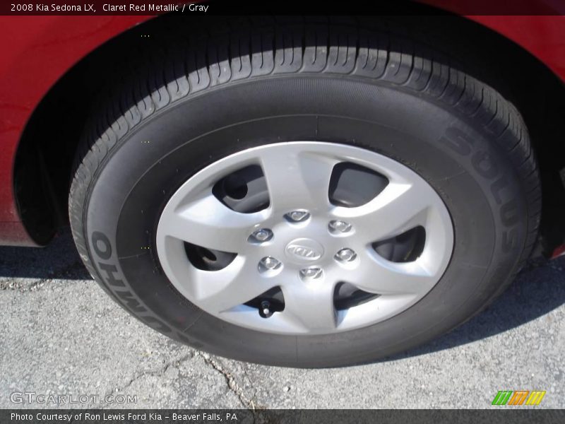 Claret Red Metallic / Gray 2008 Kia Sedona LX