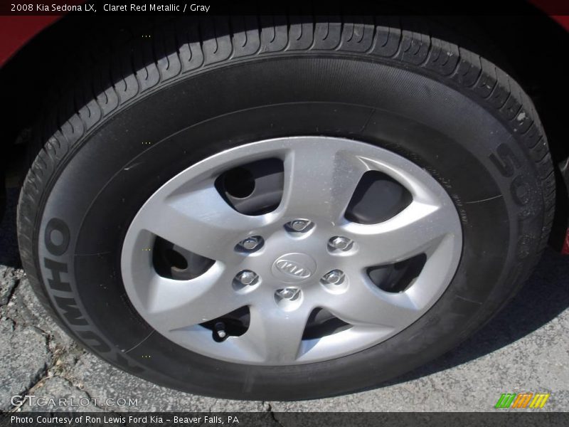 Claret Red Metallic / Gray 2008 Kia Sedona LX