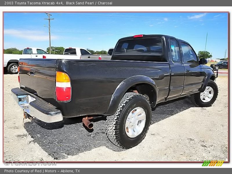 Black Sand Pearl / Charcoal 2003 Toyota Tacoma Xtracab 4x4