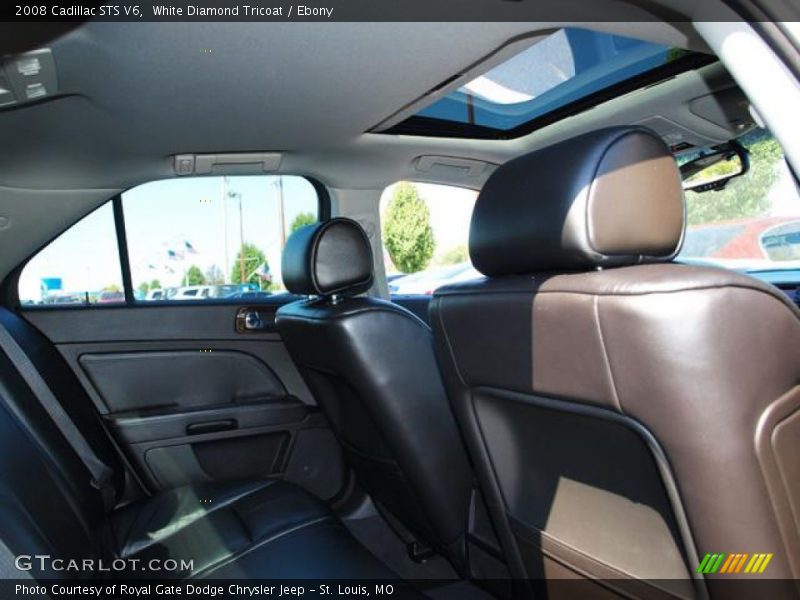 White Diamond Tricoat / Ebony 2008 Cadillac STS V6