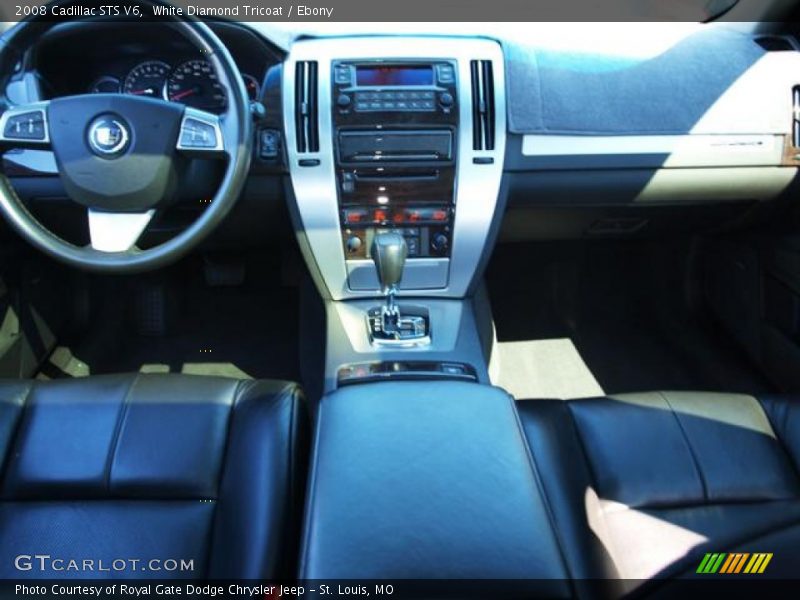 White Diamond Tricoat / Ebony 2008 Cadillac STS V6