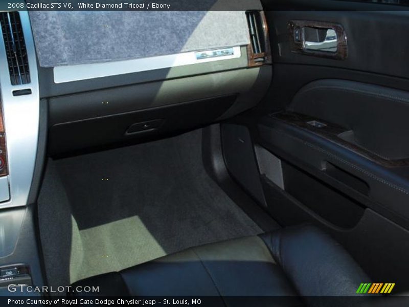 White Diamond Tricoat / Ebony 2008 Cadillac STS V6