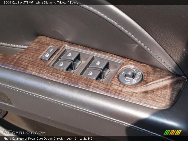 White Diamond Tricoat / Ebony 2008 Cadillac STS V6