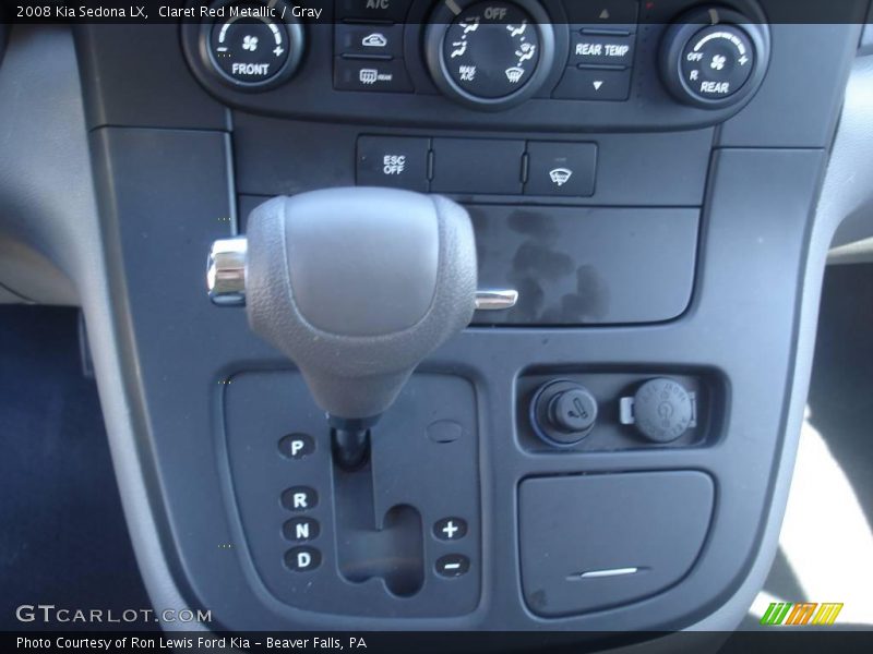 Claret Red Metallic / Gray 2008 Kia Sedona LX