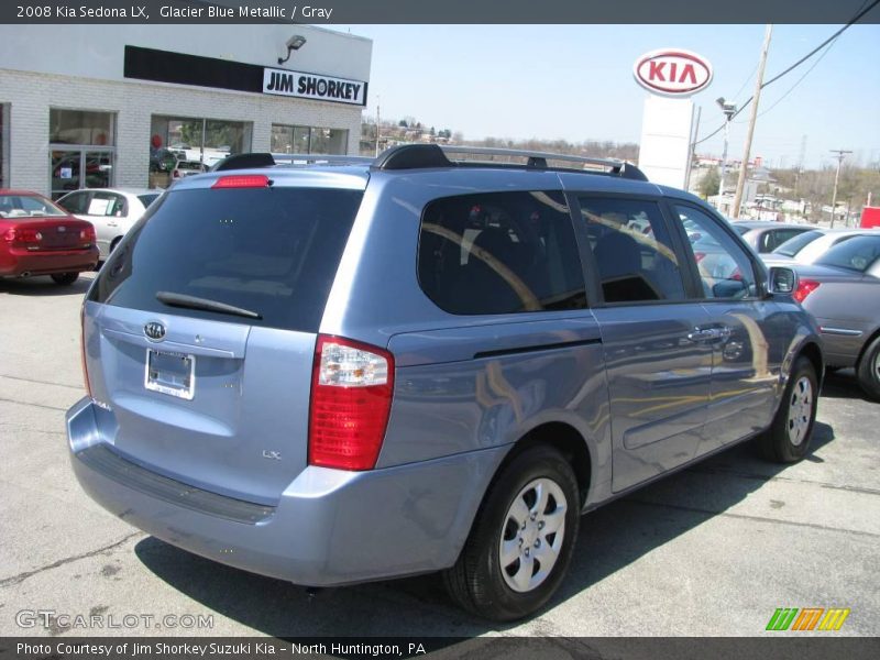 Glacier Blue Metallic / Gray 2008 Kia Sedona LX