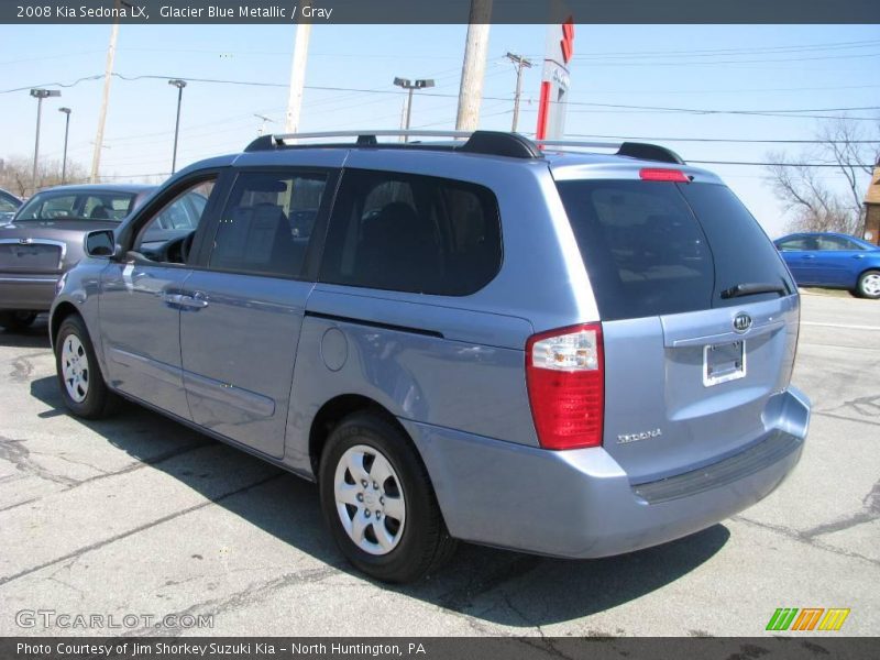 Glacier Blue Metallic / Gray 2008 Kia Sedona LX