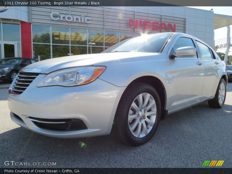Bright Silver Metallic / Black 2011 Chrysler 200 Touring