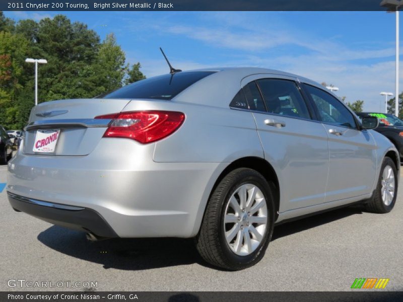 Bright Silver Metallic / Black 2011 Chrysler 200 Touring