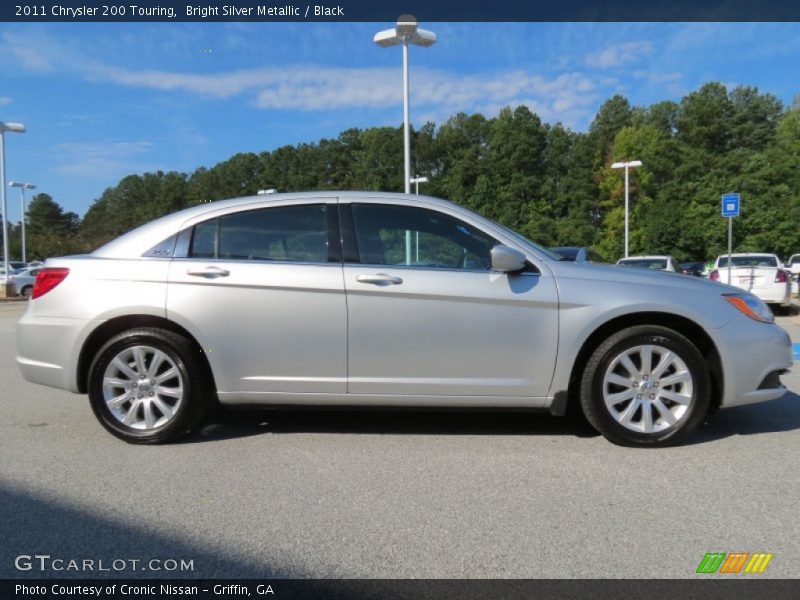 Bright Silver Metallic / Black 2011 Chrysler 200 Touring