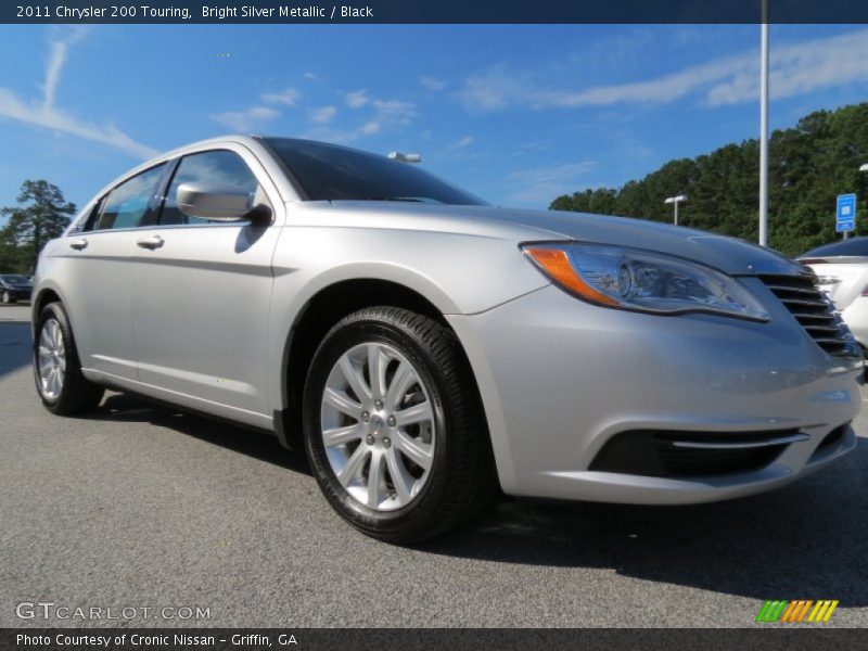 Bright Silver Metallic / Black 2011 Chrysler 200 Touring