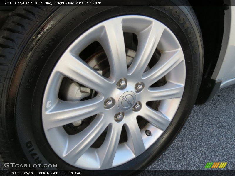Bright Silver Metallic / Black 2011 Chrysler 200 Touring