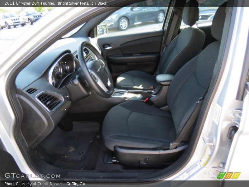 Bright Silver Metallic / Black 2011 Chrysler 200 Touring