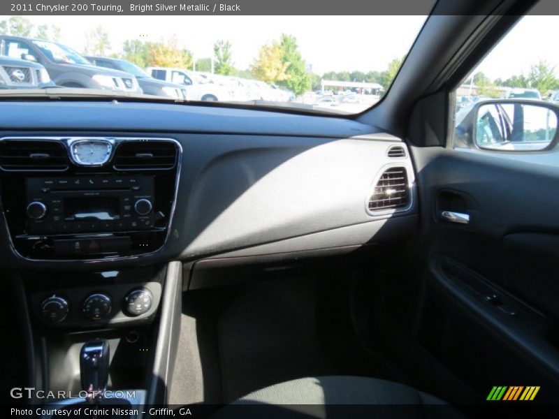 Bright Silver Metallic / Black 2011 Chrysler 200 Touring