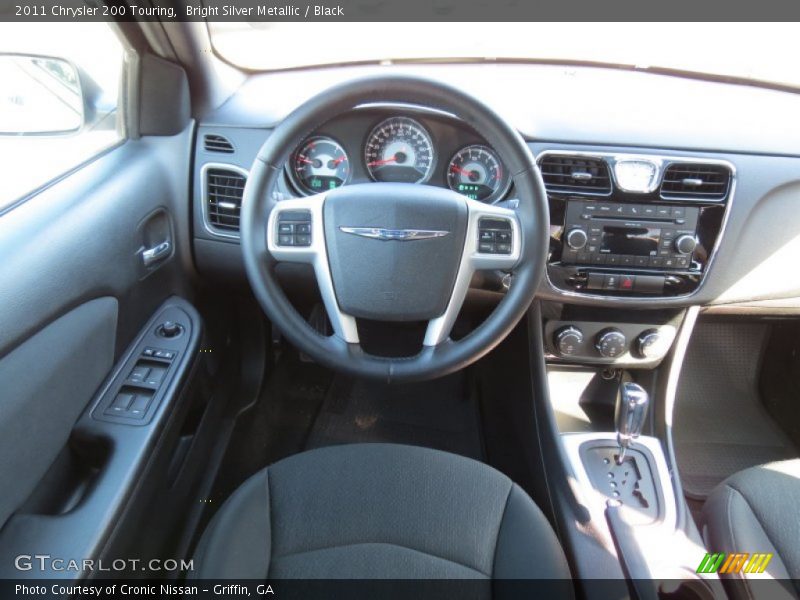 Bright Silver Metallic / Black 2011 Chrysler 200 Touring