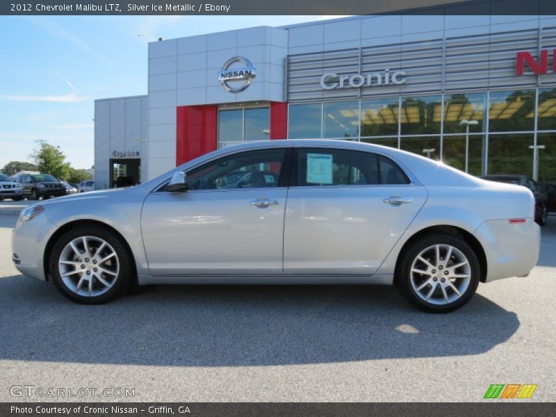 Silver Ice Metallic / Ebony 2012 Chevrolet Malibu LTZ
