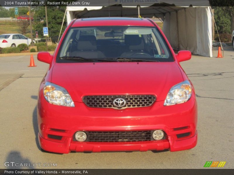 Radiant Red / Dark Gray 2004 Toyota Matrix XR