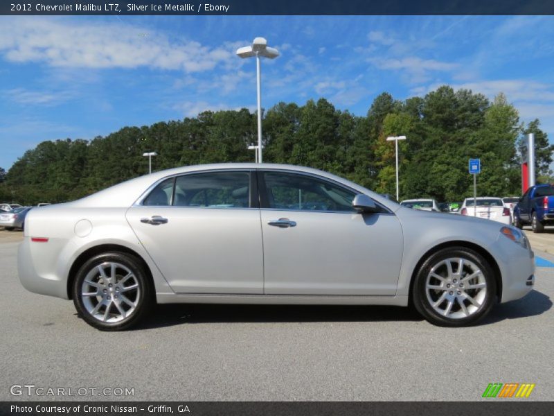 Silver Ice Metallic / Ebony 2012 Chevrolet Malibu LTZ