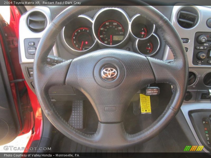 Radiant Red / Dark Gray 2004 Toyota Matrix XR