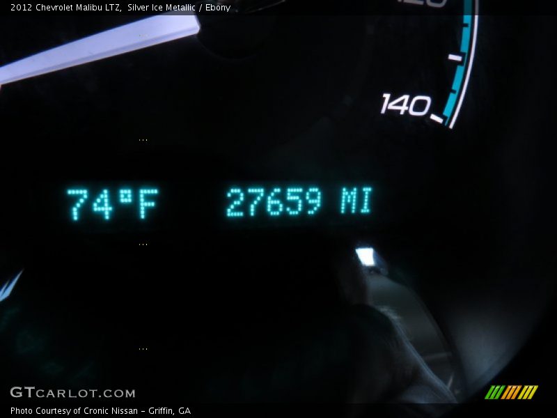 Silver Ice Metallic / Ebony 2012 Chevrolet Malibu LTZ