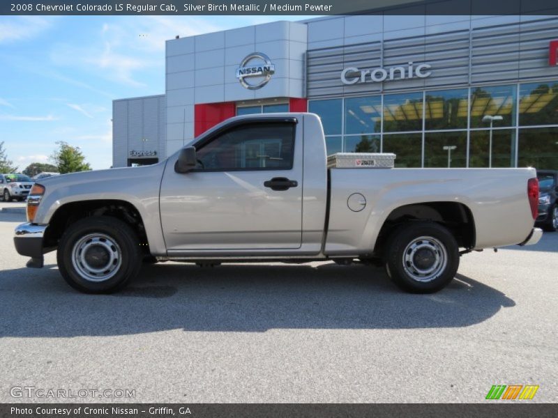Silver Birch Metallic / Medium Pewter 2008 Chevrolet Colorado LS Regular Cab