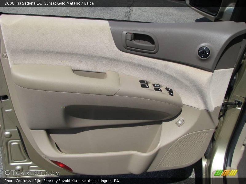 Sunset Gold Metallic / Beige 2008 Kia Sedona LX