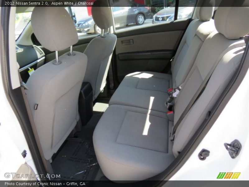 Aspen White / Charcoal 2012 Nissan Sentra 2.0