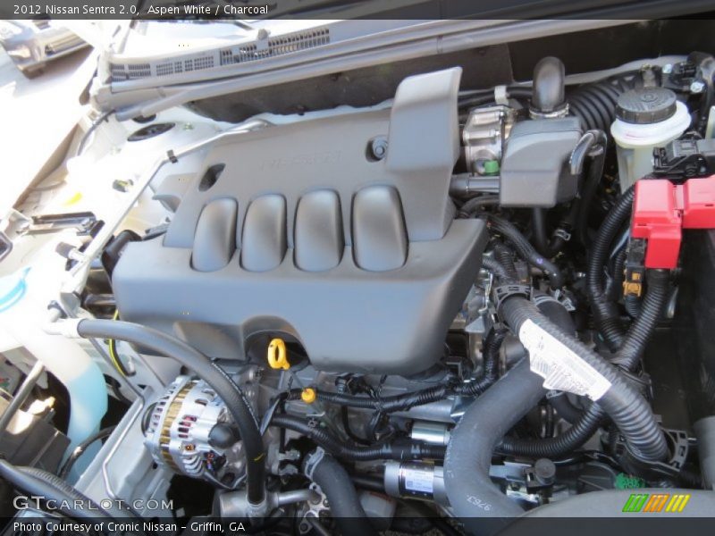 Aspen White / Charcoal 2012 Nissan Sentra 2.0