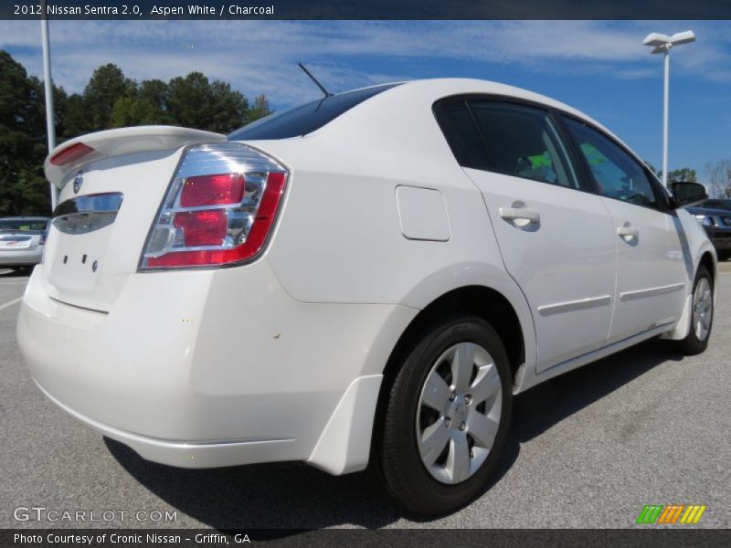 Aspen White / Charcoal 2012 Nissan Sentra 2.0
