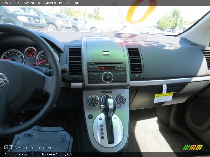 Aspen White / Charcoal 2012 Nissan Sentra 2.0