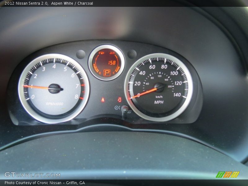 Aspen White / Charcoal 2012 Nissan Sentra 2.0