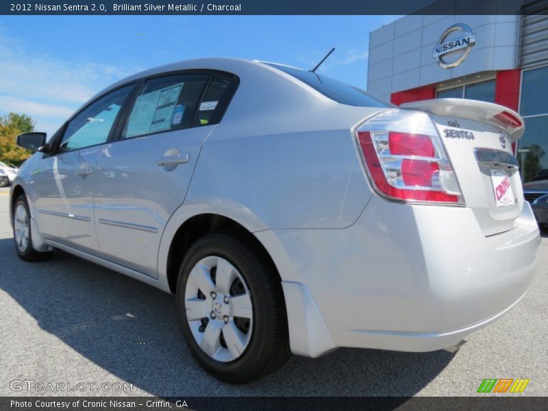 Brilliant Silver Metallic / Charcoal 2012 Nissan Sentra 2.0