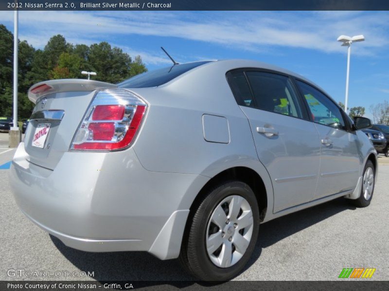 Brilliant Silver Metallic / Charcoal 2012 Nissan Sentra 2.0