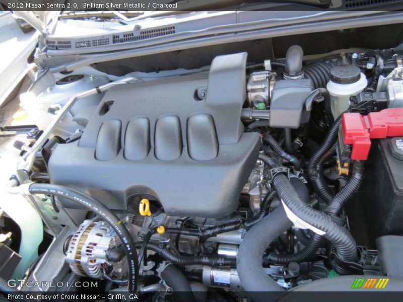 Brilliant Silver Metallic / Charcoal 2012 Nissan Sentra 2.0