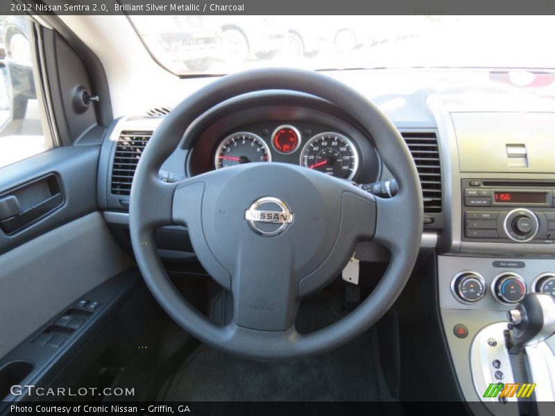 Brilliant Silver Metallic / Charcoal 2012 Nissan Sentra 2.0