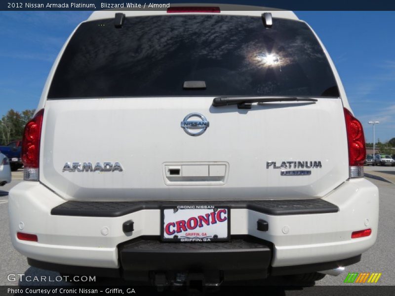 Blizzard White / Almond 2012 Nissan Armada Platinum