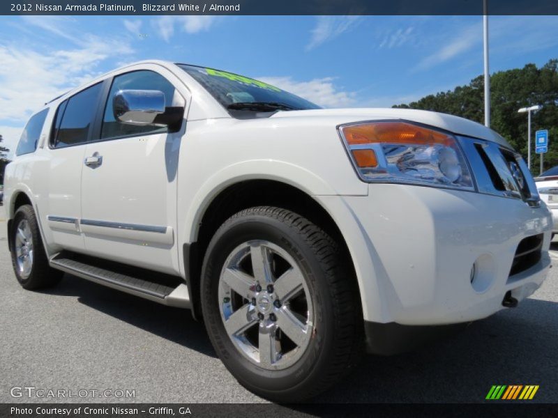 Blizzard White / Almond 2012 Nissan Armada Platinum