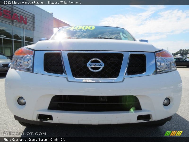 Blizzard White / Almond 2012 Nissan Armada Platinum