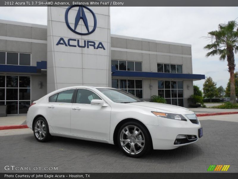 Bellanova White Pearl / Ebony 2012 Acura TL 3.7 SH-AWD Advance