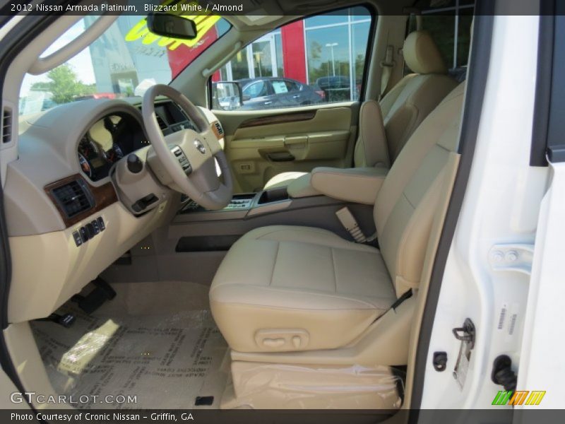 Blizzard White / Almond 2012 Nissan Armada Platinum