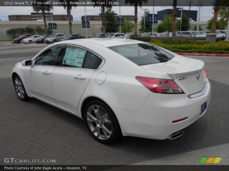 Bellanova White Pearl / Ebony 2012 Acura TL 3.7 SH-AWD Advance