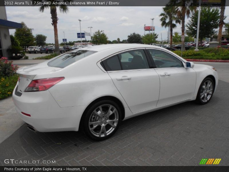 Bellanova White Pearl / Ebony 2012 Acura TL 3.7 SH-AWD Advance