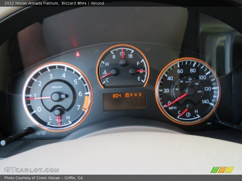 Blizzard White / Almond 2012 Nissan Armada Platinum