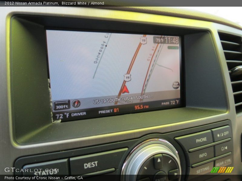 Blizzard White / Almond 2012 Nissan Armada Platinum