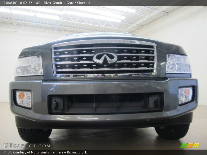 Silver Graphite Gray / Charcoal 2008 Infiniti QX 56 4WD