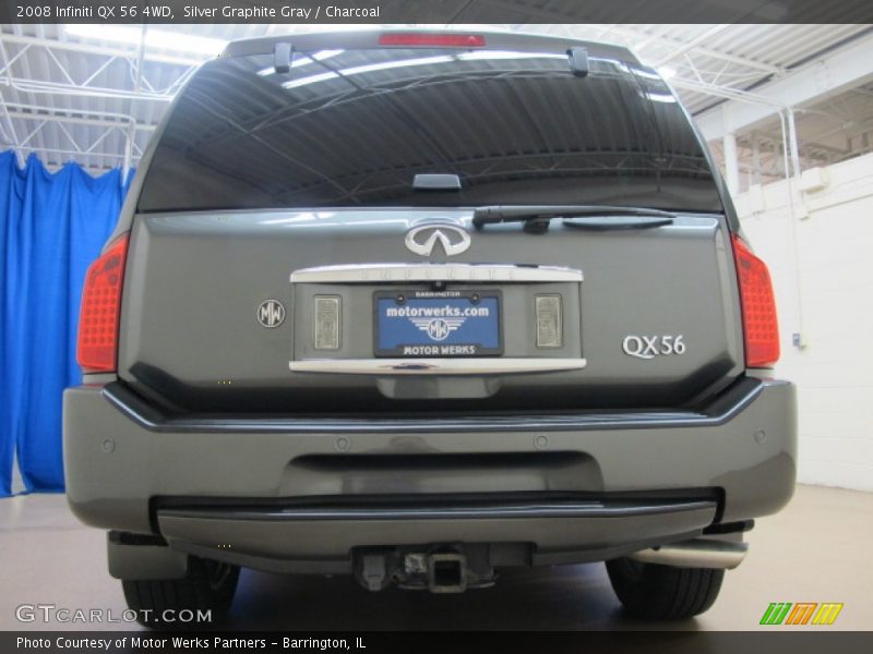 Silver Graphite Gray / Charcoal 2008 Infiniti QX 56 4WD