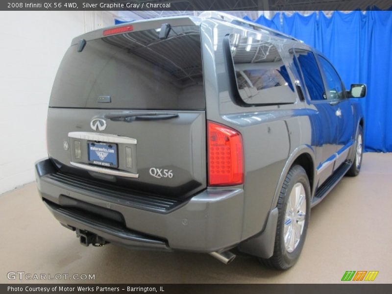 Silver Graphite Gray / Charcoal 2008 Infiniti QX 56 4WD