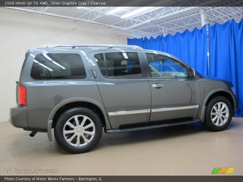 Silver Graphite Gray / Charcoal 2008 Infiniti QX 56 4WD