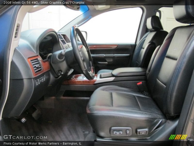 Silver Graphite Gray / Charcoal 2008 Infiniti QX 56 4WD